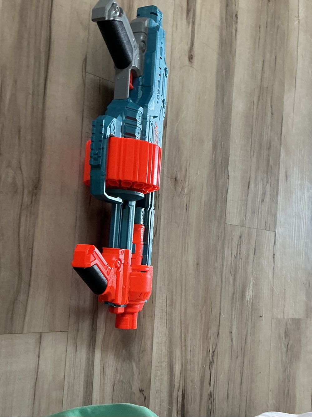 Motorized Foam Dart Blaster - Teal and Bright Orange